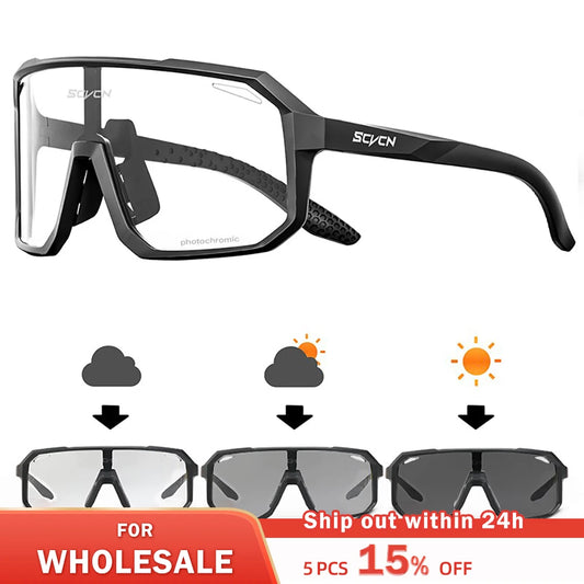 [Wholesale]Cycling Glasses Photochromic Sunglasses
