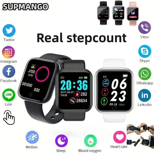 Y68 Real Step Count Fashion Smart Sports Watch
