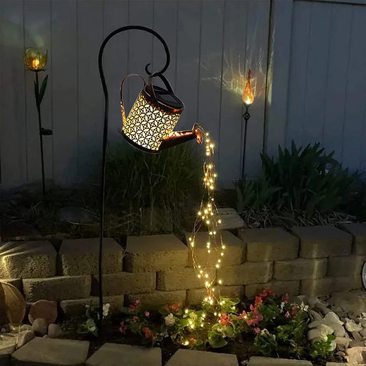 LED Solar Watering Can Light